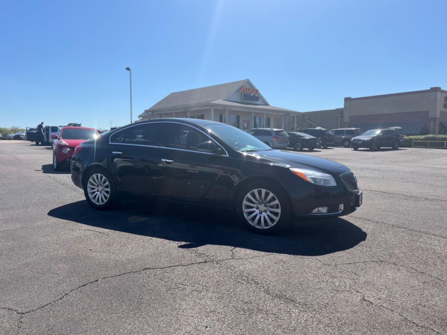 2013 BLACK Buick Regal Turbo Premium 1 (2G4GS5EV0D9) with an 2.0L L4 DOHC 16V TURBO engine, 6-Speed Automatic transmission, located at 420 I-35E, Lancaster, TX, 75146, (469) 297-4144, 32.593929, -96.823685 - Photo#5